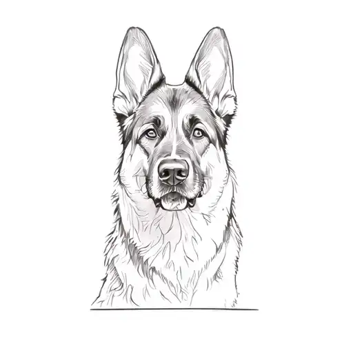 A German Shepherd Dog