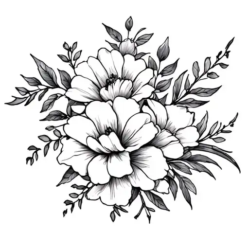 Flowers Black And Grey Christian Themed Arm Half Sleeve