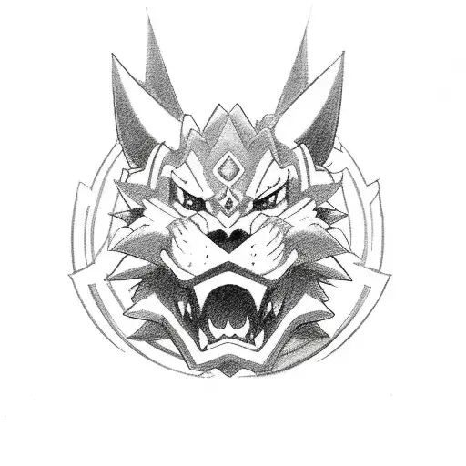 Raikou Pokemon Guardian Signs Symbol