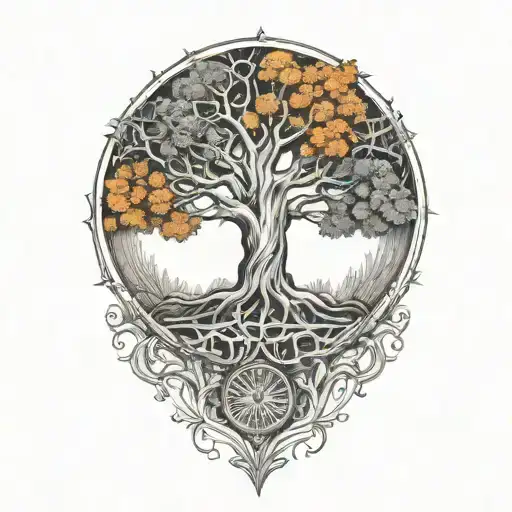 Tree Of Life Tattoo Design Inspired