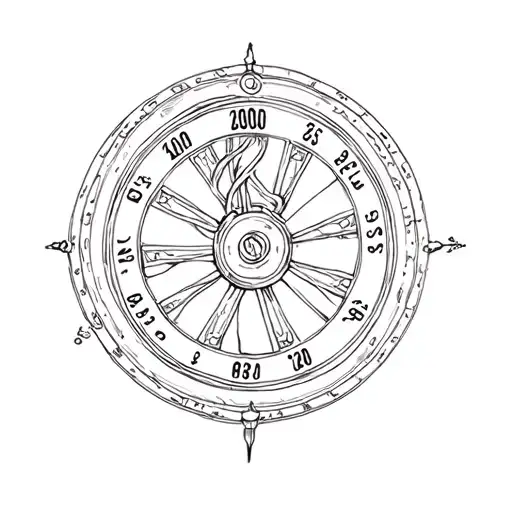 Revolver And Roulette Wheel Intertwined