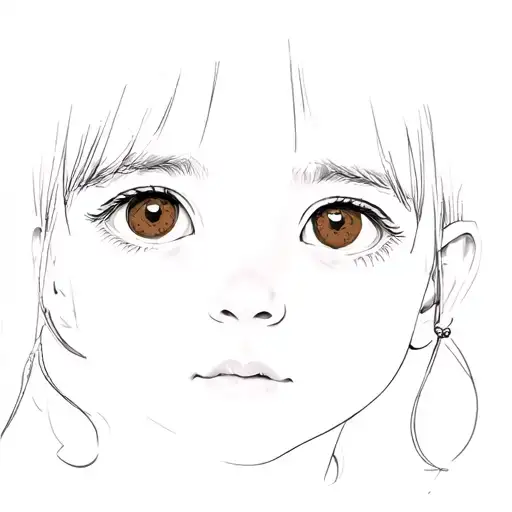 A Little Girl With Brown Eyes