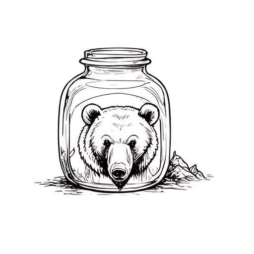 Moonshine Jar Black Bear