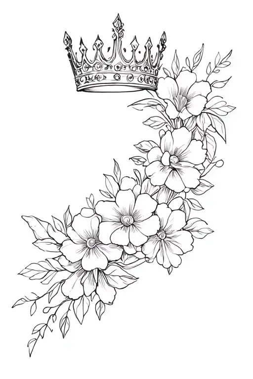 Psalms 46 5 Crown And Flowers