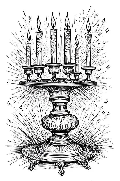 Candlestick With Sparkles