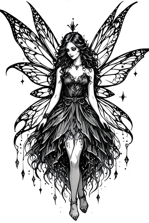 Gothic Fairy With Sparkles
