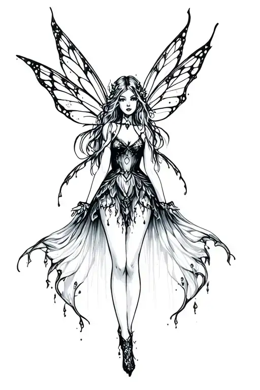 Gothic Fairy With Sparkles