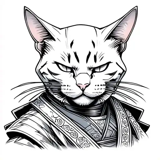 Bald Cat Samurai