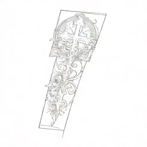 A Cross With A Poem On It