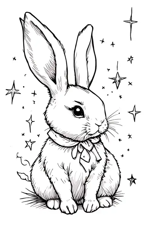 Little Rabbit And Stars