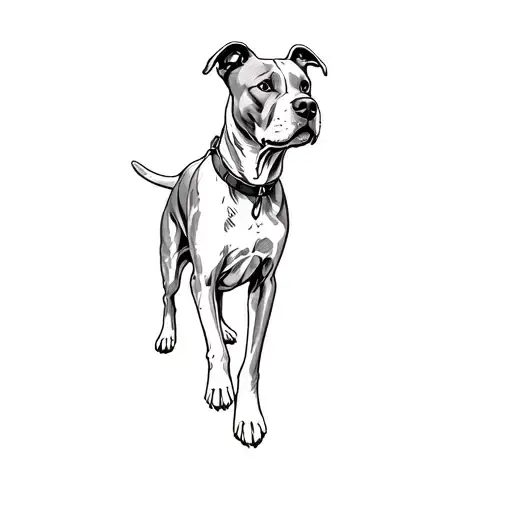 A Pit Bull Terrier
