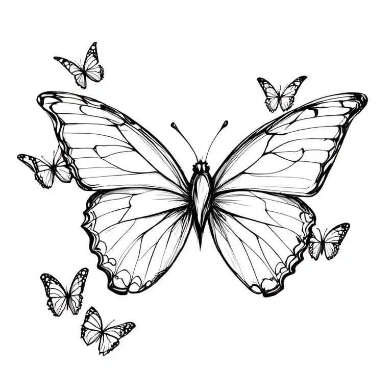 Butterflies Fluttering