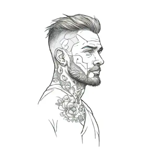 A Man With A Tattoo On His Arm