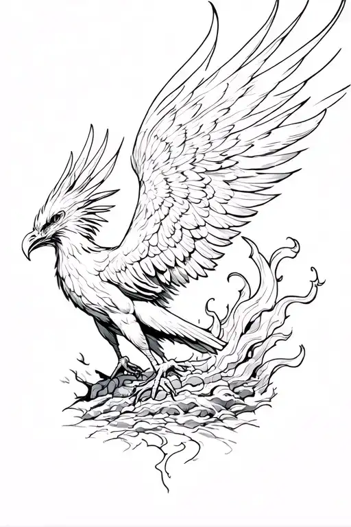Phoenix Rising From The Ashes