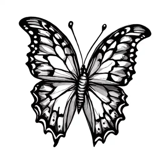 Fine Line Butterfly