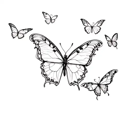 Butterflys Flying