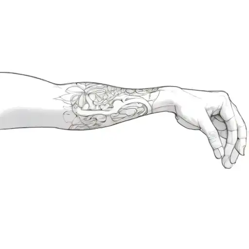 A Person's Arm With A Tattoo On It