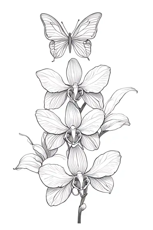 Orchids Butterflies