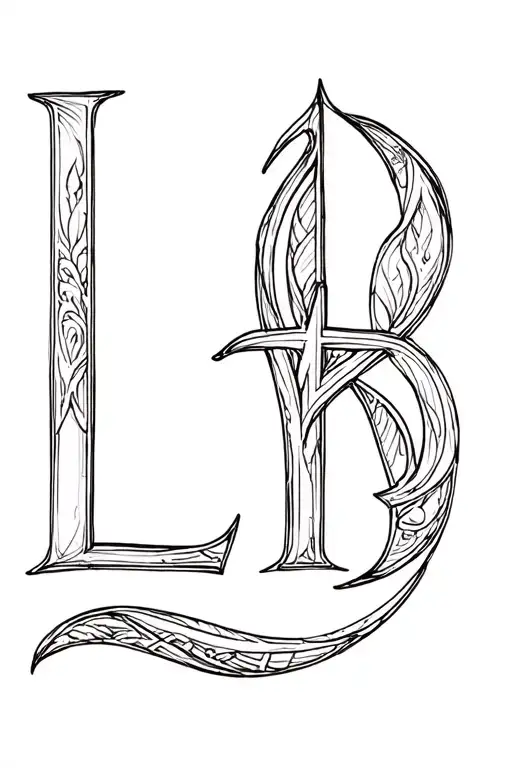 Initials L T B Letters