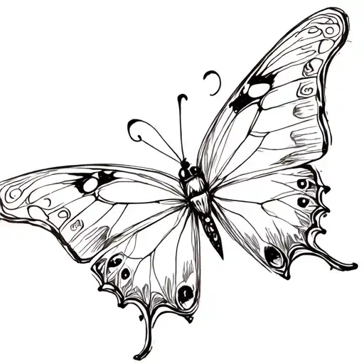 M Butterfly Emerging