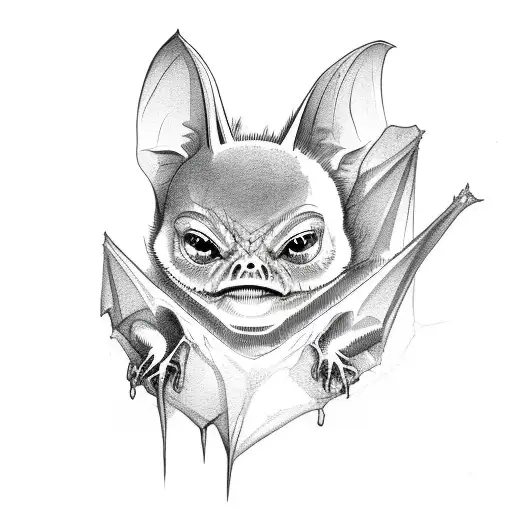 Hanging Vampire Bat