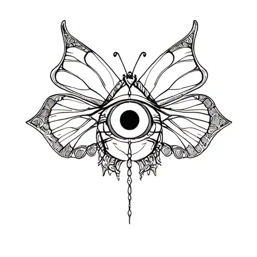 Evil Eye Butterfly Protection