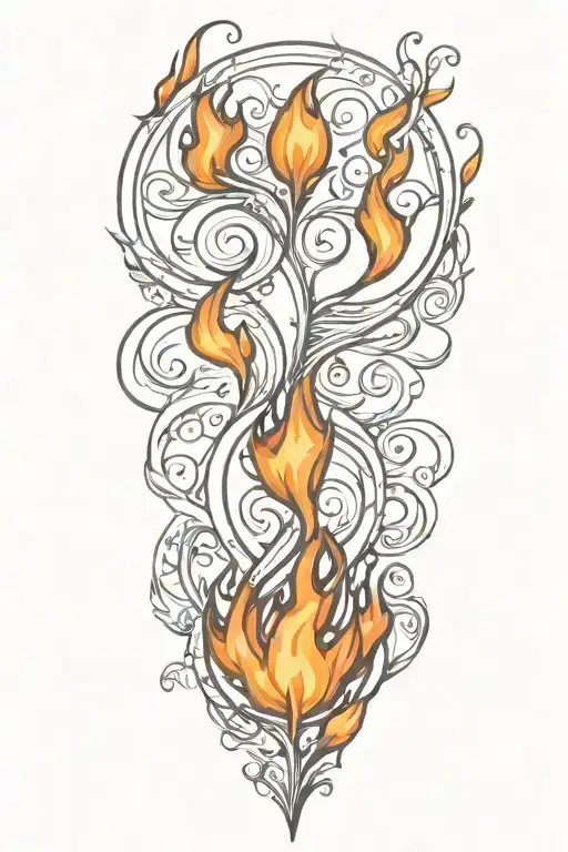 Fire Element Symbol And Draw