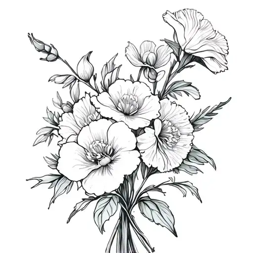 Narciss Flower & Carnation Bouquet