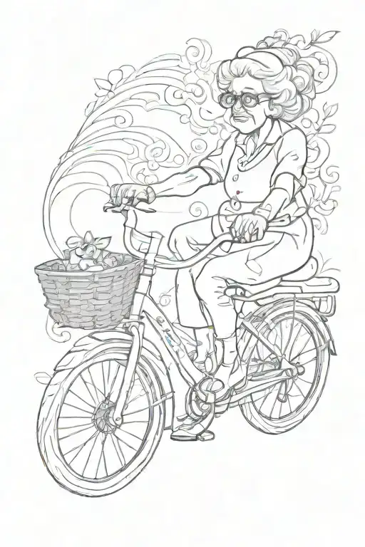 My Grandmother Riding By On A Bicycle Flipping Me Off