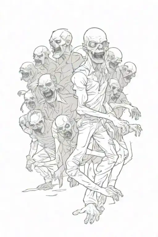 Zombies Crawling Up The Arm Sleeve