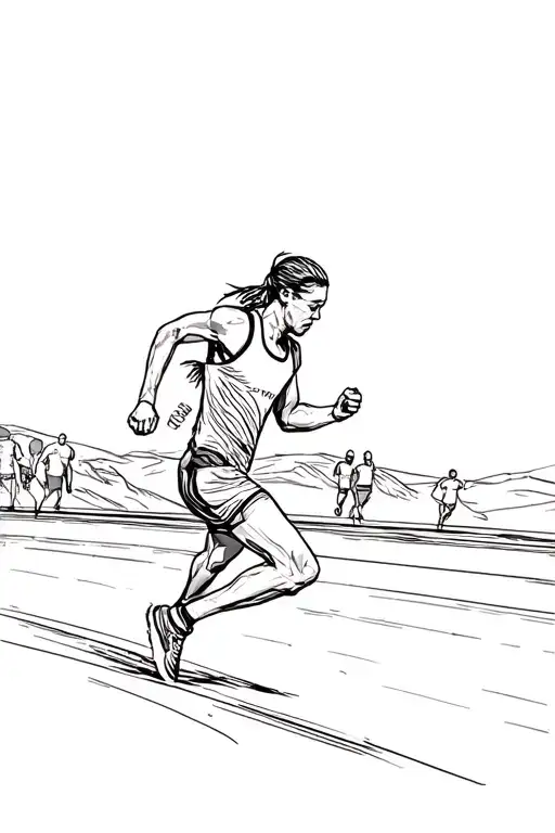 Long Distance Running Marathon