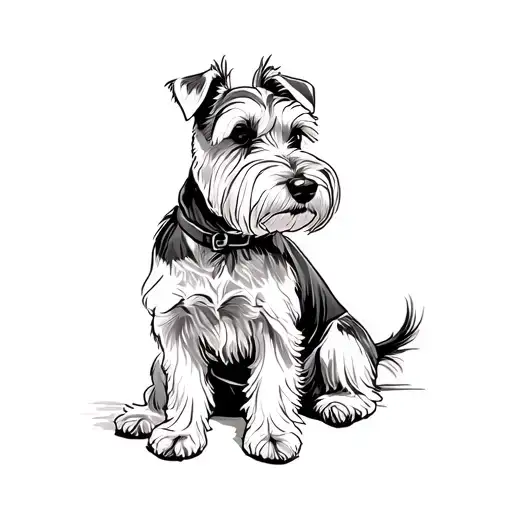 Schnauzer Sitting