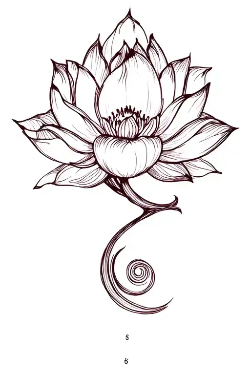 Semicolon Made Of Lotus