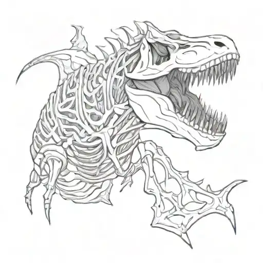 T-rex Mermaid Skelleton