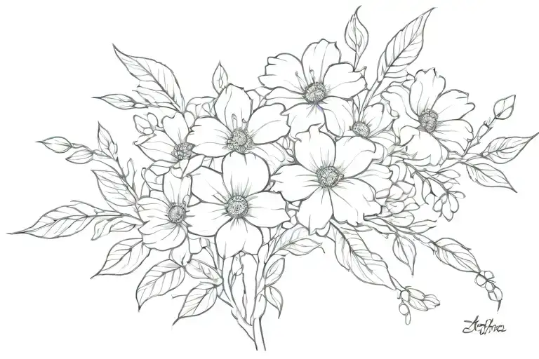 Flowers With Quote As Stem