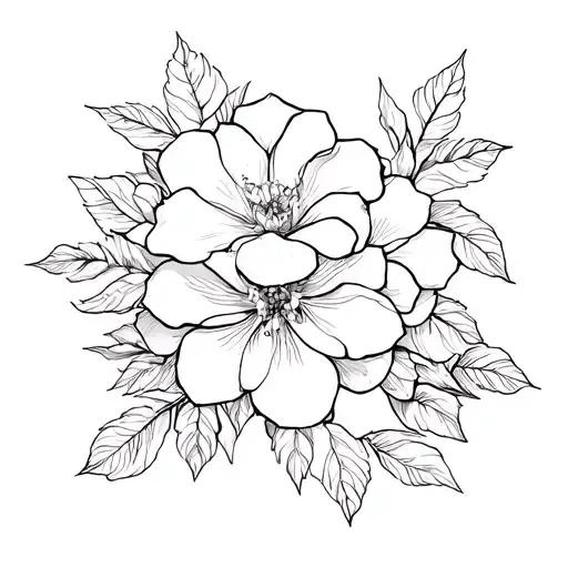 Floral Chest Piece With Gardenias