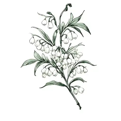 Lily Of The Valley And Hawthorn