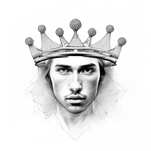 A Portrait Of Dima With A Crown Made Of Flowers