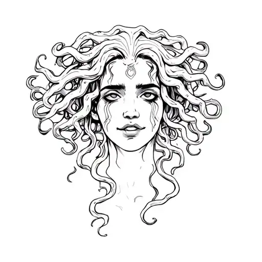 Crying But Smiling Medusa