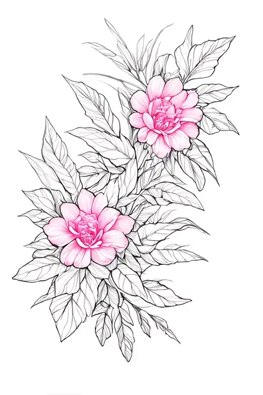 Botanic Style Drawing