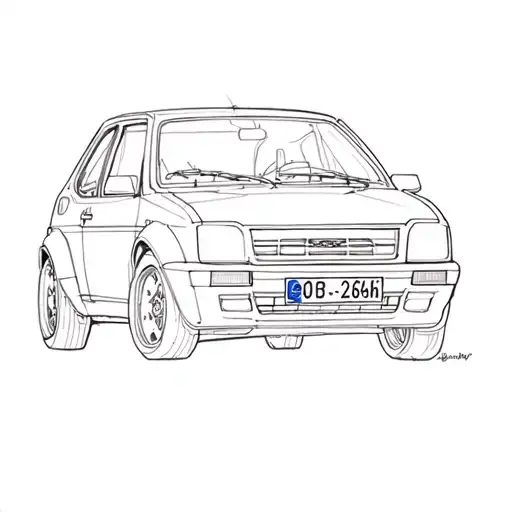 A Ford Escort