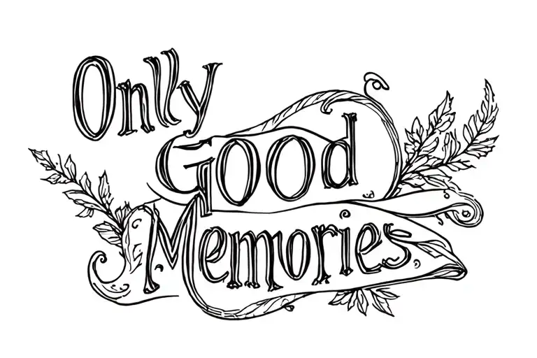 Only Good Memories Tattooed On My Ribs