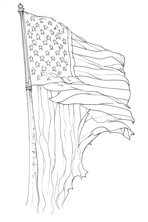 Patriotic American Flag