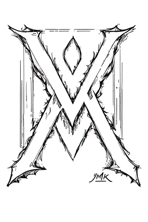Cross Ymk Letter