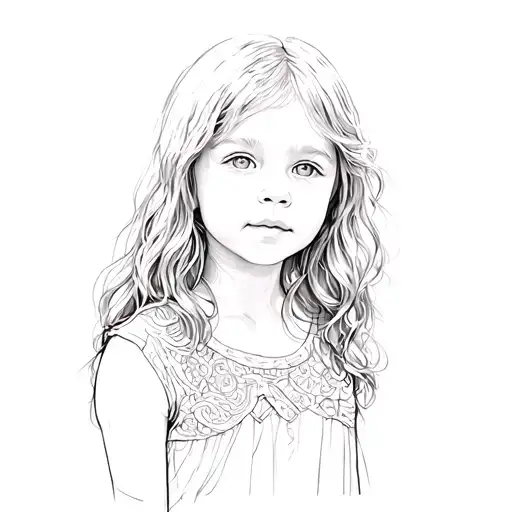 A Picture Of A Little Girl