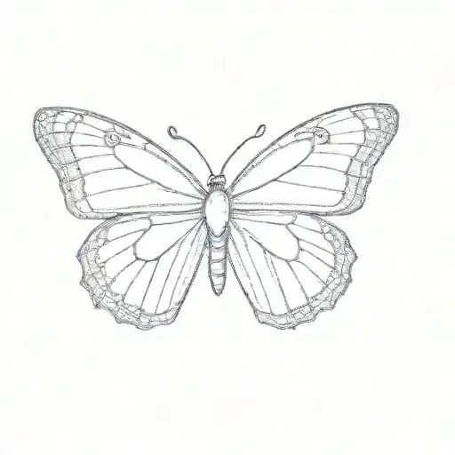 A Butterfly With A Heart On It