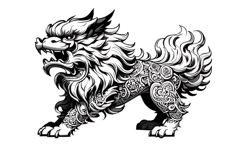 Roaring Chinese Foo Dog