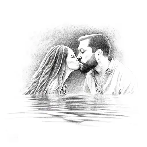 Me An My Love Kissing In A Lake