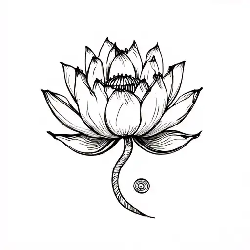 Semicolon Made Of Lotus