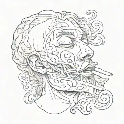 Someone Who Sleeps With A Joint In Their Mouth